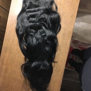 Luxy Hair Human Remy Hair Clip In Extensions Black